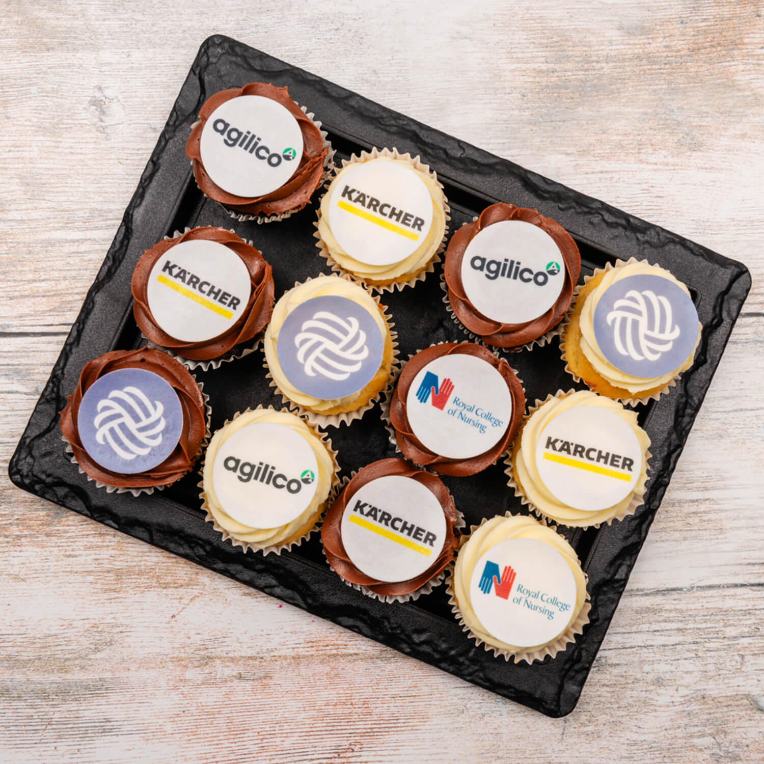 Branded cupcakes